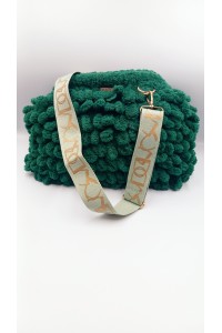 Χειροποίητη πλεκτή τσάντα, τύπου puffy!