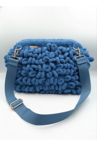 Χειροποίητη πλεκτή τσάντα puffy