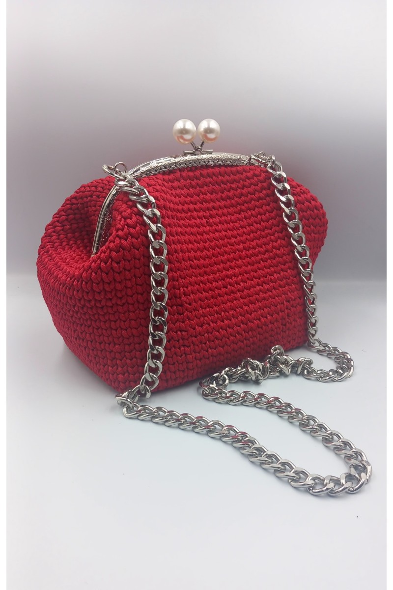 Χειροποίητο πλεκτό τσαντάκι