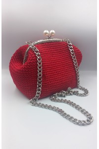 Χειροποίητο πλεκτό τσαντάκι