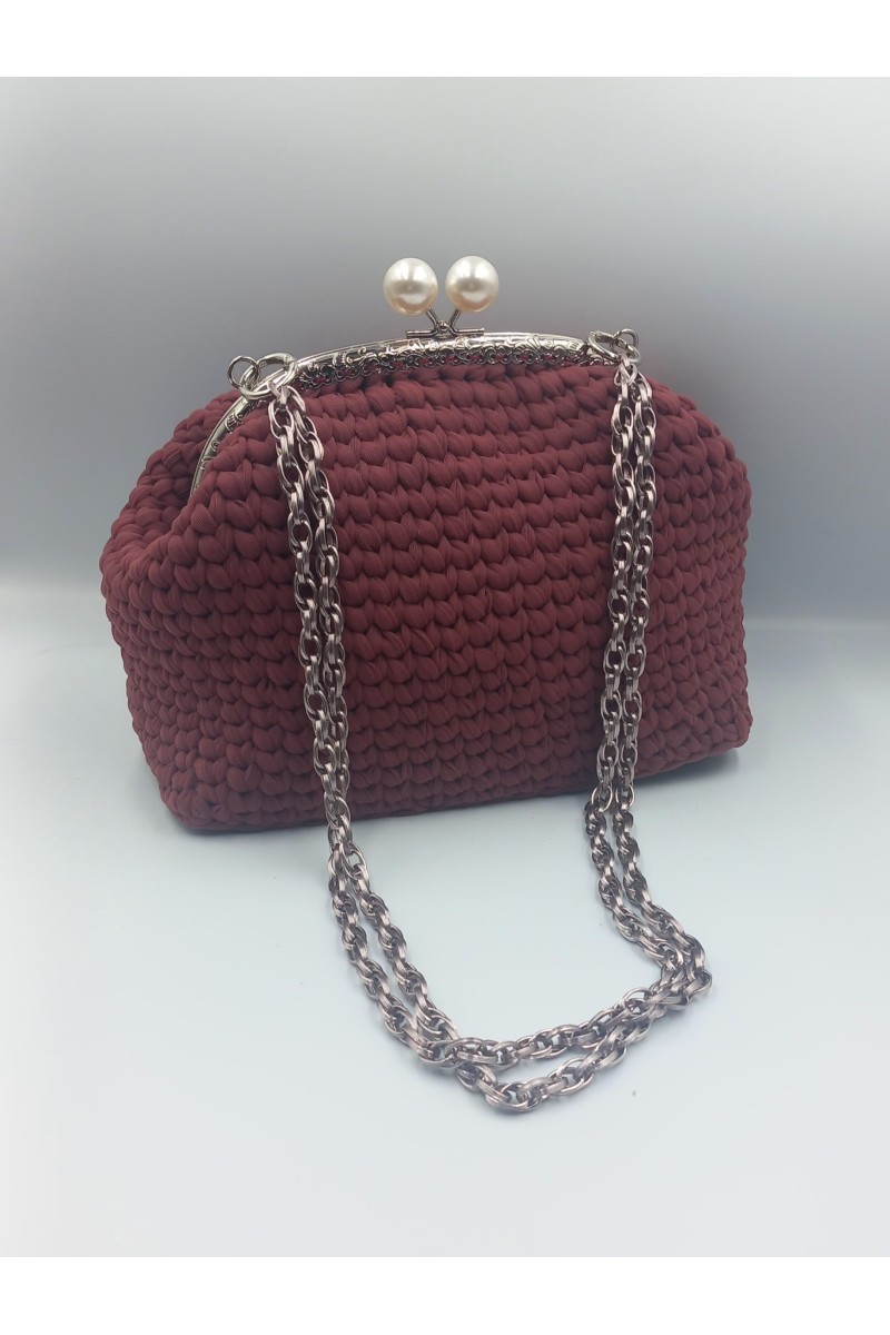 Χειροποίητο πλεκτό τσαντάκι