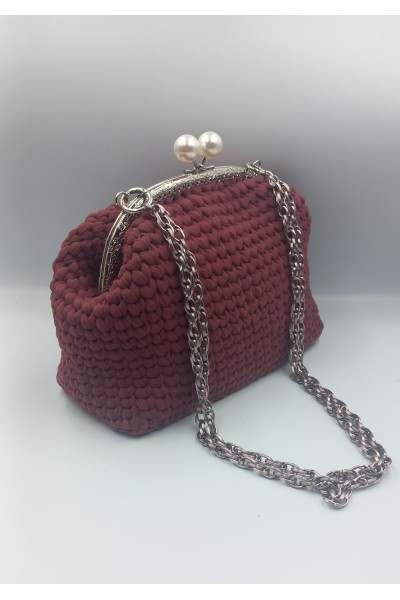 Χειροποίητο πλεκτό τσαντάκι