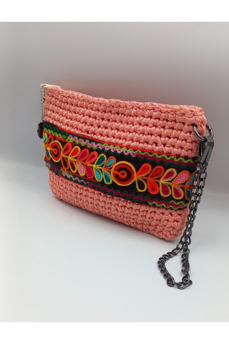 Χειροποίητο πλεκτό τσαντάκι-νεσεσέρ