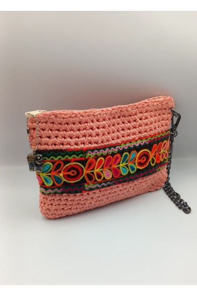 Χειροποίητο πλεκτό τσαντάκι-νεσεσέρ