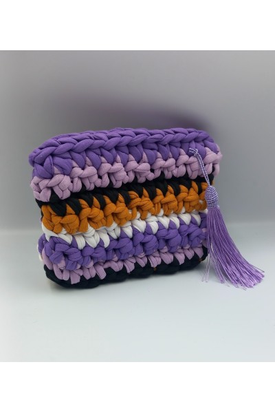 Πολύχρωμο πλεκτό πορτοφολάκι