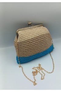 Τρίχρωμο χειροποίητο τσαντάκι