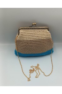 Τρίχρωμο χειροποίητο τσαντάκι