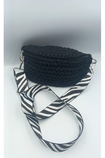 Χειροποίητο πλεκτό τσαντάκι μέσης