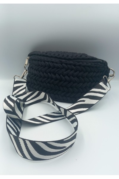 Χειροποίητο πλεκτό τσαντάκι μέσης