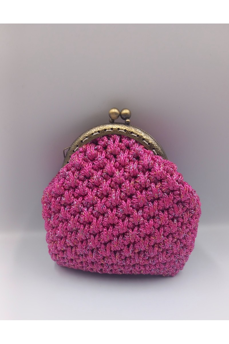 Φούξια χειροποίητο πορτοφολάκι