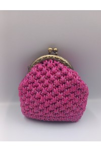 Φούξια χειροποίητο πορτοφολάκι