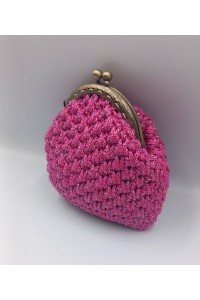 Φούξια χειροποίητο πορτοφολάκι