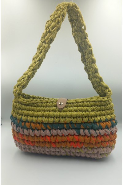 Χειροποίητη πλεκτή τσάντα