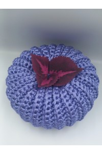 Χειροποίητη πλεκτή κολοκύθα-γούρι