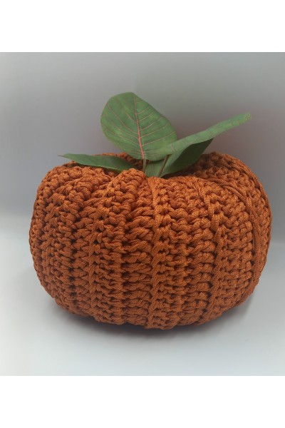 Χειροποίητη πλεκτή Κολοκύθα-Γούρι