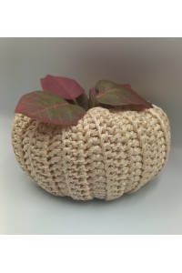 Χειροποίητη πλεκτή κολοκύθα-Γούρι