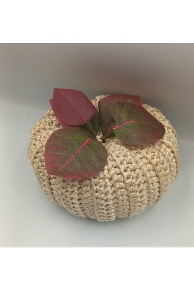 Χειροποίητη πλεκτή κολοκύθα-Γούρι