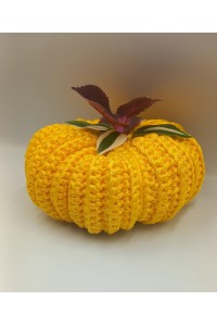 Κίτρινη χειροποίητη Κολοκύθα-Γούρι