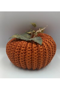 Χειροποίητη πλεκτή κολοκύθα-γούρι