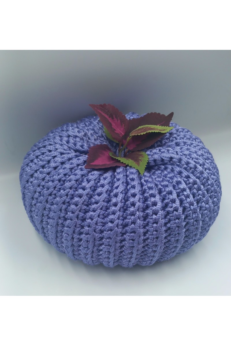 Χειροποίητη πλεκτή κολοκύθα-γούρι