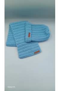 Σετ κασκόλ και σκουφάκι για αγόρι.