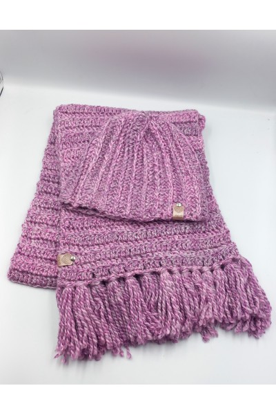 Crochet Σετ "Dusty Rose": Η Τελειότητα του Χειροποίητου ​.