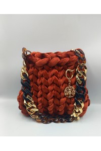 The Autumn Statement Bag | Χειροποίητη Βελούδινη Τσάντα 'Cinnamon Spice'.