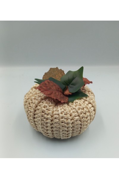 Χειροποίητη κολοκύθα-γούρι.