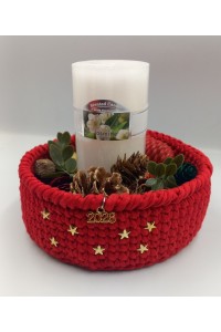 Χριστουγεννιάτικη σύνθεση.