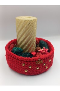 Το Απόλυτο Γούρι! Χειροποίητο Κηροπήγιο - Καλάθι για το 2026 ​.