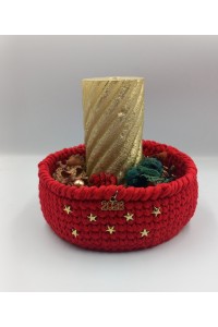 Το Απόλυτο Γούρι! Χειροποίητο Κηροπήγιο - Καλάθι για το 2026 ​.