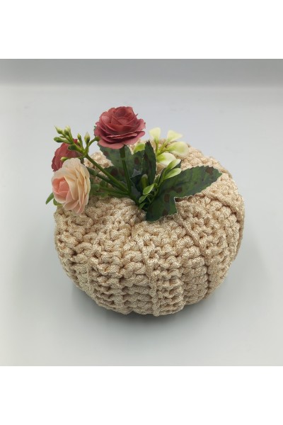 Πλεκτή Κολοκύθα-Διακοσμητικό και γούρι.