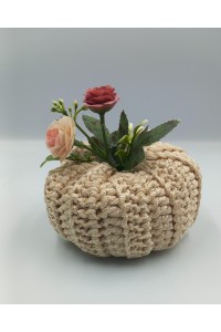 Πλεκτή Κολοκύθα-Διακοσμητικό και γούρι.