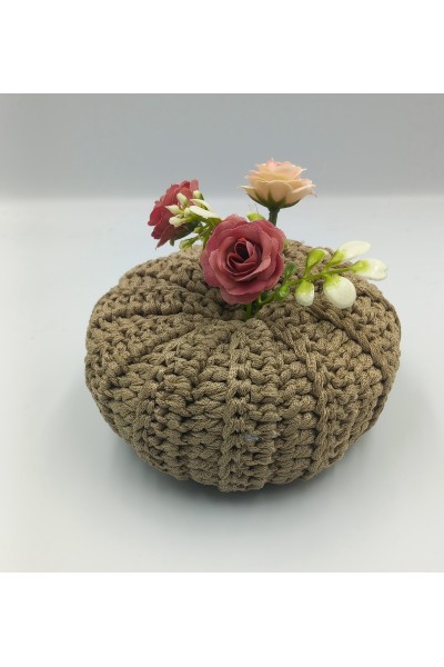 Χειροποίητη Πλεκτή Κολοκύθα: Γούρι Τύχης & Διακόσμησης!