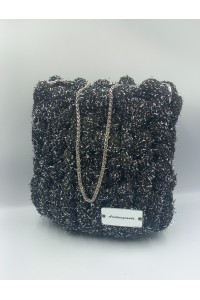 Λαμπερή χειροποίητη πλεκτή τσάντα!!