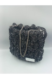 Λαμπερή χειροποίητη πλεκτή τσάντα!!